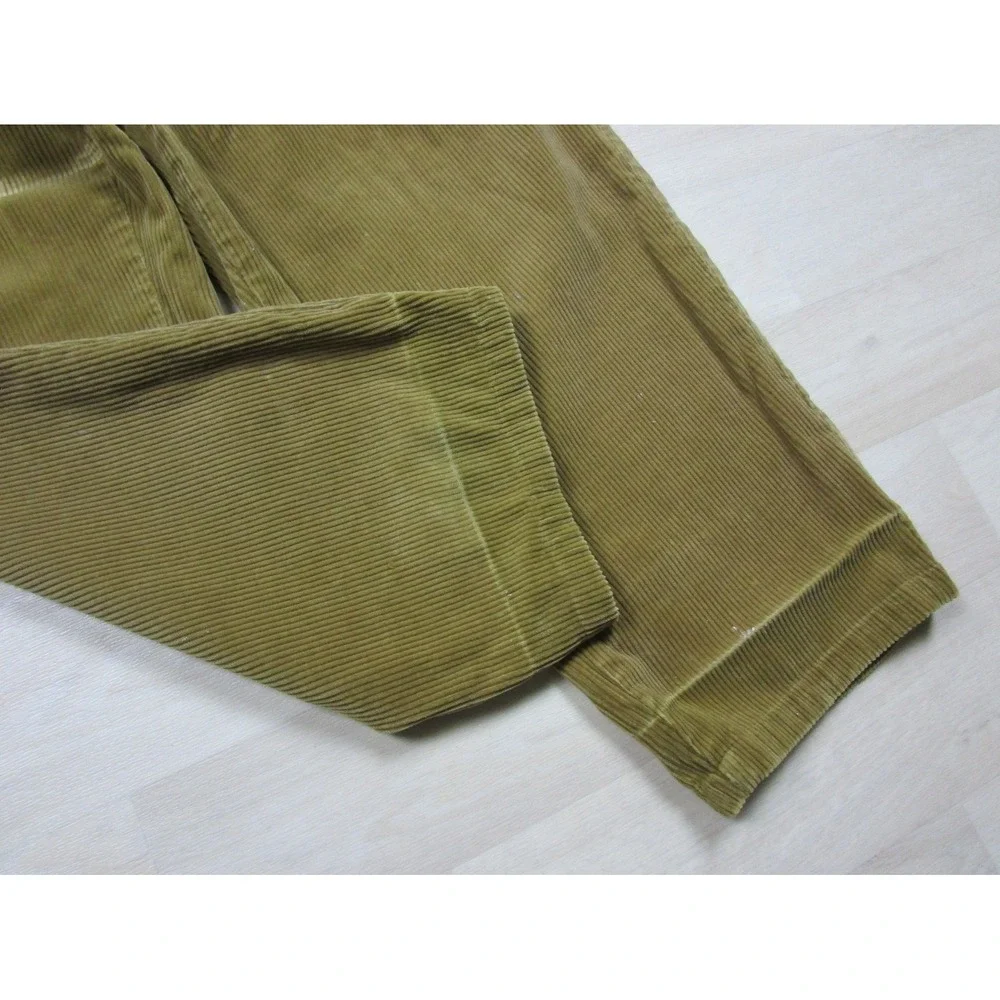 Polo Ralph Lauren Andrew Pant Corduroy Trousers Men's 33x27‎ Tan Pleated Vintage